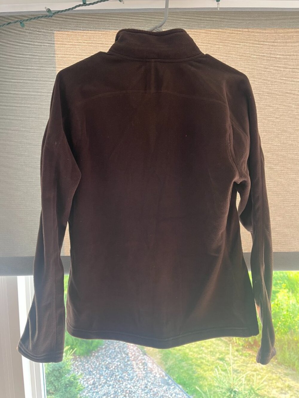 Women's L Brown North Face Zip Up Fleece - Picture 2 of 4